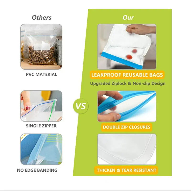 Reusable Silicone Food Storage