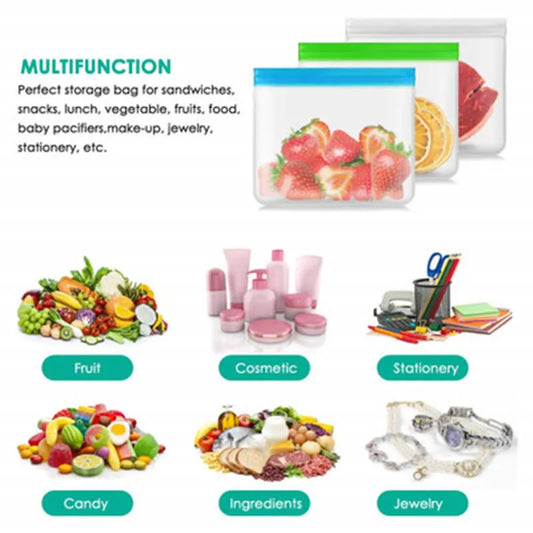 Reusable Silicone Food Storage