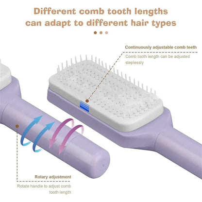 Rotatable Self Cleaning Hair Brush