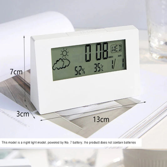 LED Station for Home With Alarm Clock